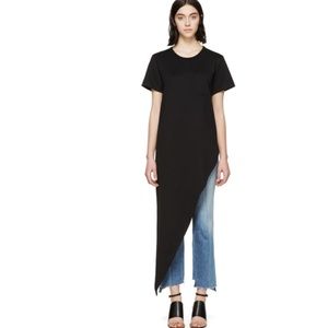 NWT Maison Margiela Jersey asymmetric draped t sh